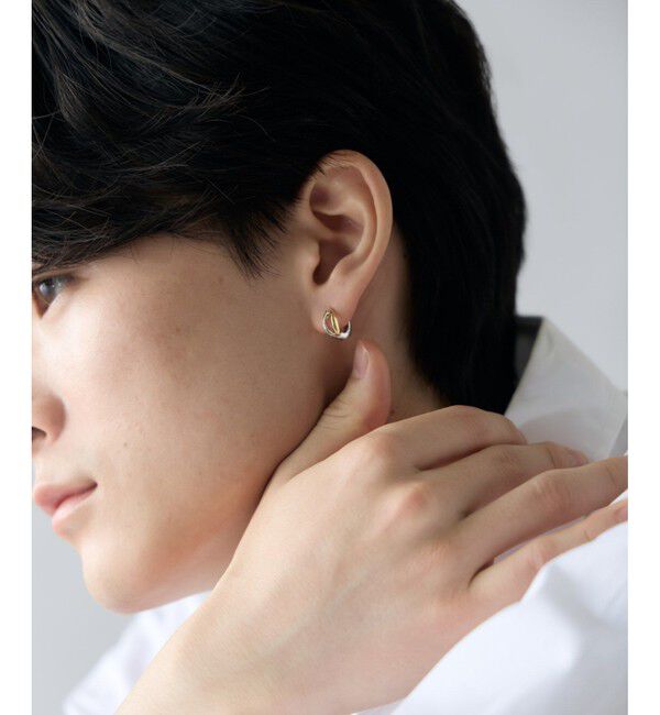 Jouete「[スナップピアス] ダブルライン コンビカラー」|ピアス|