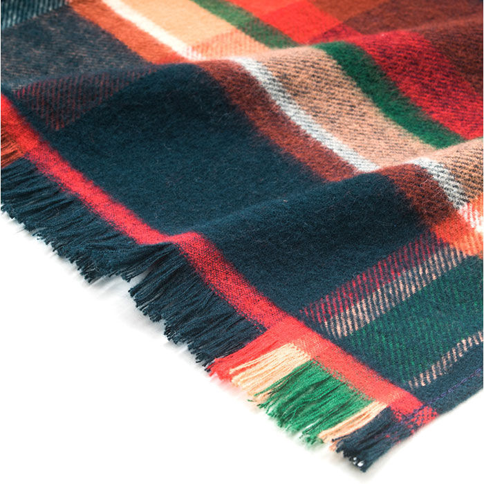 BACKYARD FAMILY「今治タオル コットン マフラー 冬 通販 日本製 チェックマフラー タオルマフラー チェック」|ストール|