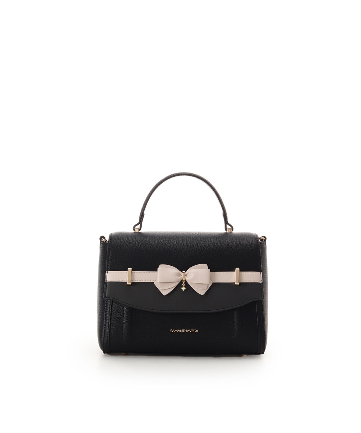 Samantha Vega「バイカラーアクセントリボンショルダーバッグ」|ショルダー・メッセンジャー|