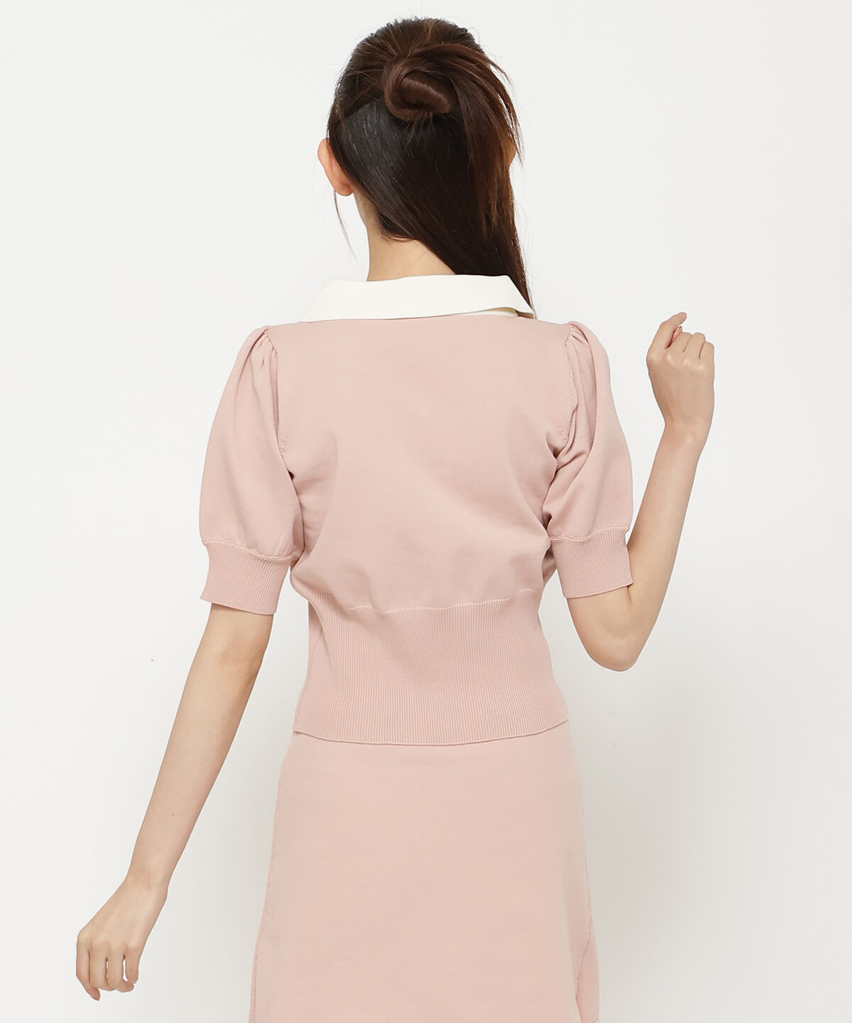 REDYAZEL「衿つきバイカラーニットトップス」|ニット・セーター|