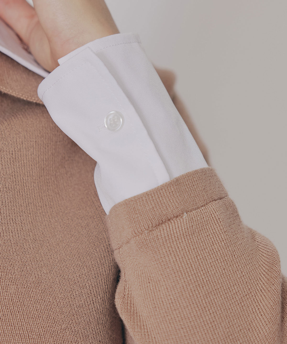 REDYAZEL「ダブルカラーポロニットトップス」|ニット・セーター|