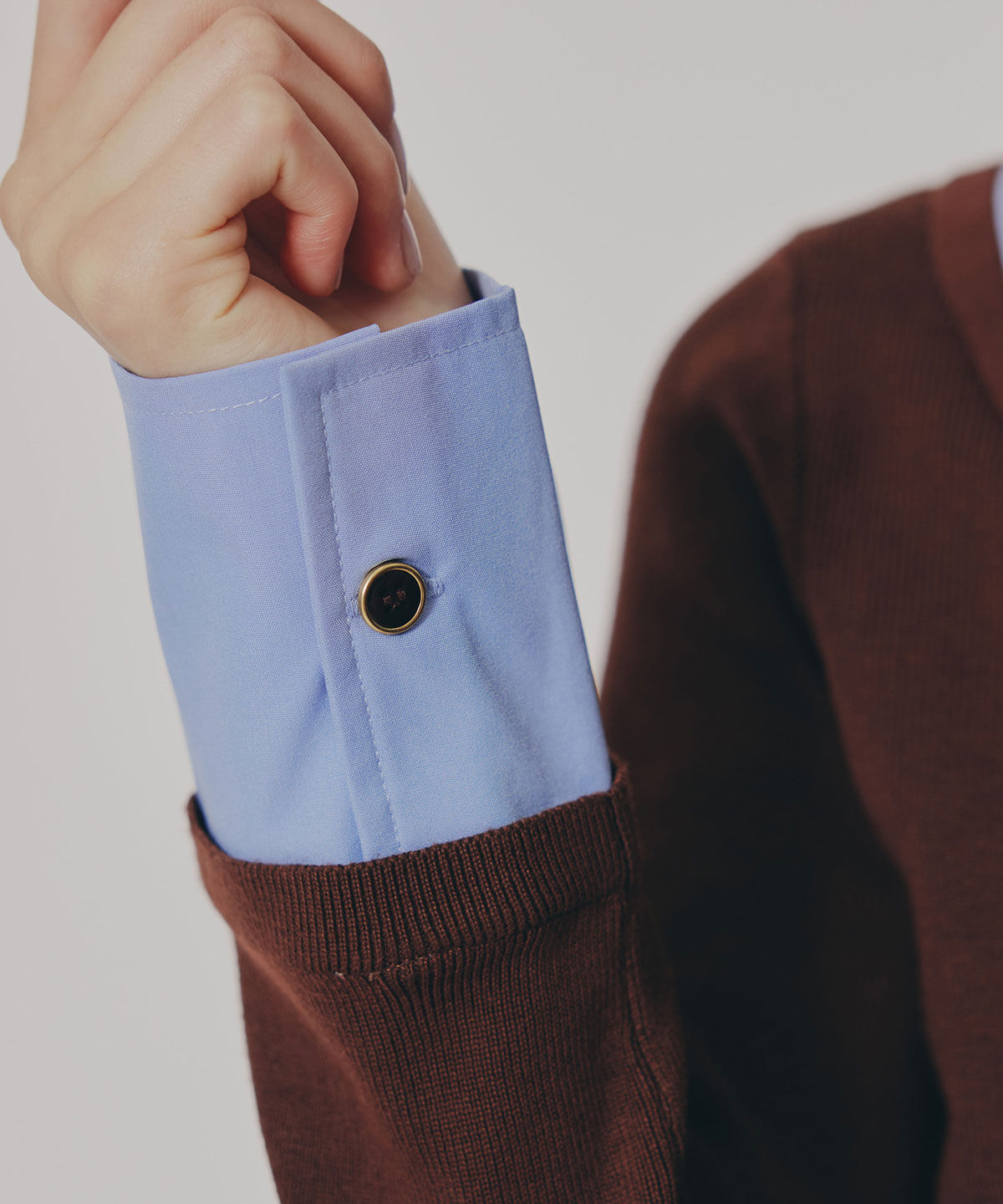 REDYAZEL「ダブルカラーポロニットトップス」|ニット・セーター|