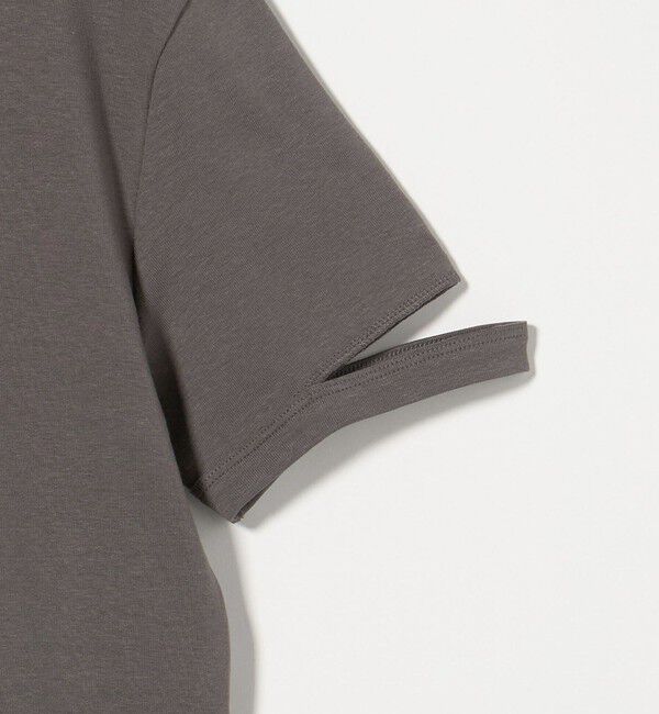 ASTRAET「＜ASTRAET＞フライス エリソデスリット クルーネックTシャツ」|Tシャツ・カットソー|