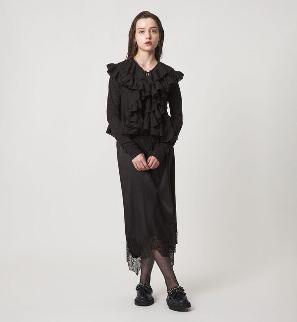 ASTRAET「＜ASTRAET＞レース カットソーカーディガン」|カーディガン|