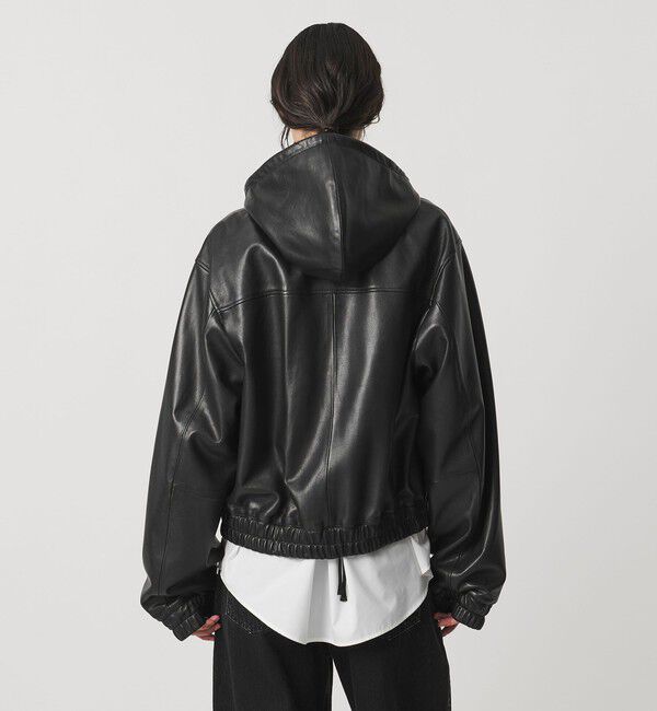 AEWEN MATOPH「＜AEWEN MATOPH＞フードラムレザーブルゾン ‐2WAY‐」|その他|