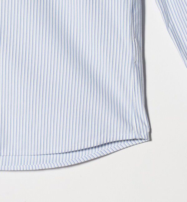 UNITED ARROWS「タイプライター ストライプ セミワイドカラーシャツ COMFORT EASY-MODEL　抗菌防臭」|シャツ・ブラウス|