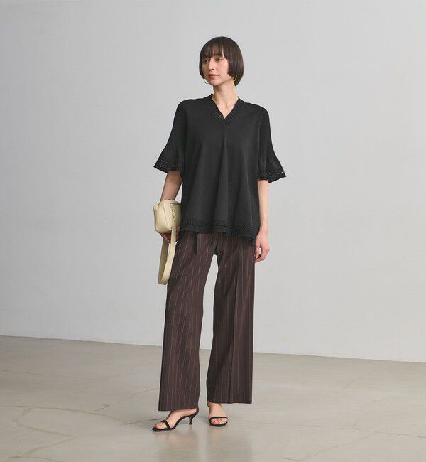 UNITED ARROWS「Vネック ニットチュニック 」|ニット・セーター|