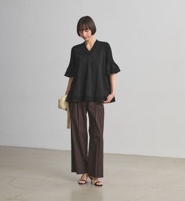 UNITED ARROWS「Vネック ニットチュニック 」|ニット・セーター|