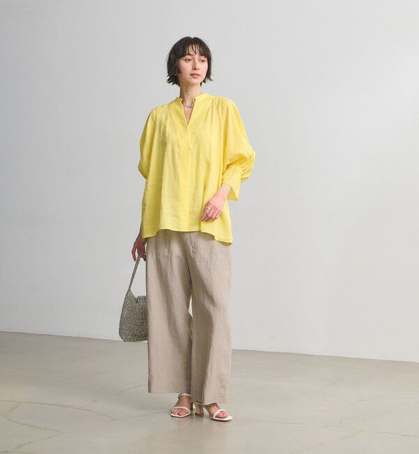 UNITED ARROWS「リネン パッチポケット イージーパンツ ‐ウォッシャブル‐」|チノ|