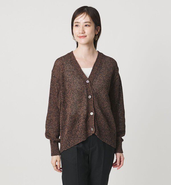 UNITED ARROWS「ペーパー Vネック カーディガン」|カーディガン|