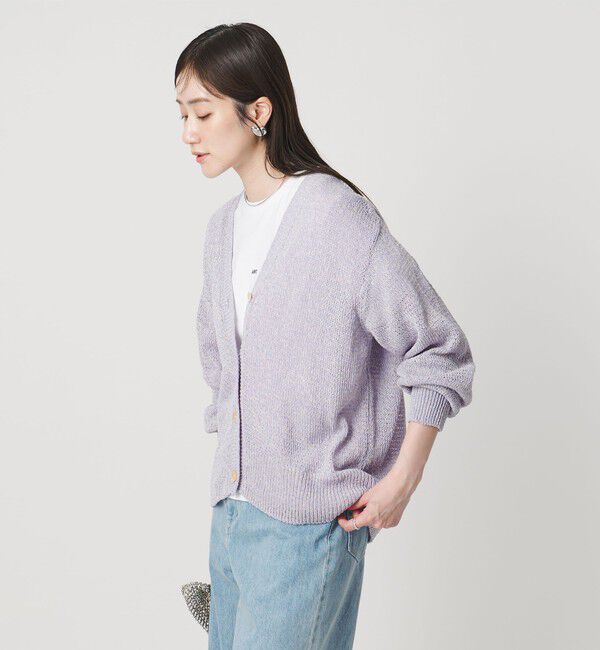 UNITED ARROWS「ペーパー Vネック カーディガン」|カーディガン|