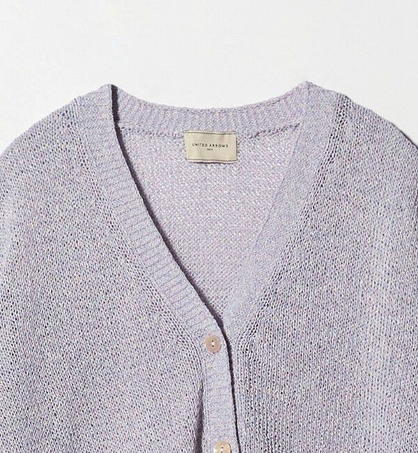 UNITED ARROWS「ペーパー Vネック カーディガン」|カーディガン|