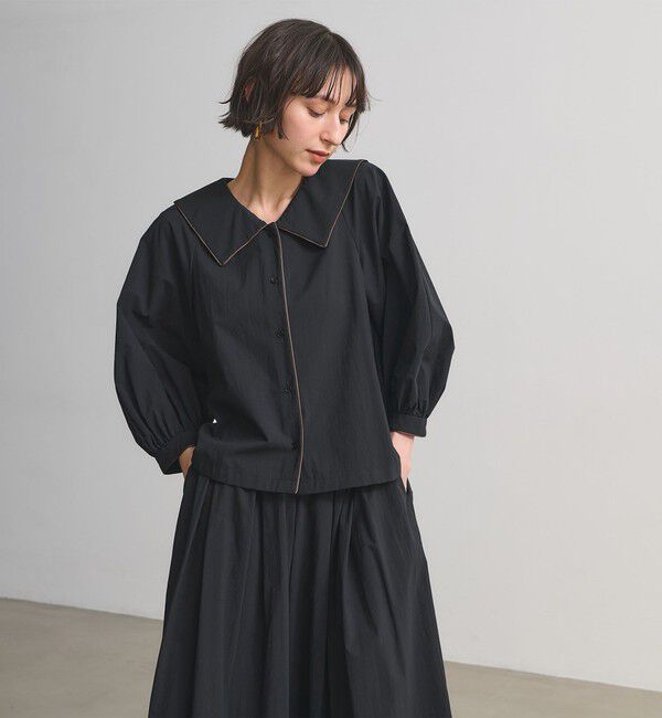 UNITED ARROWS「ビック カラー ブラウス ‐ウォッシャブル‐」|シャツ・ブラウス|