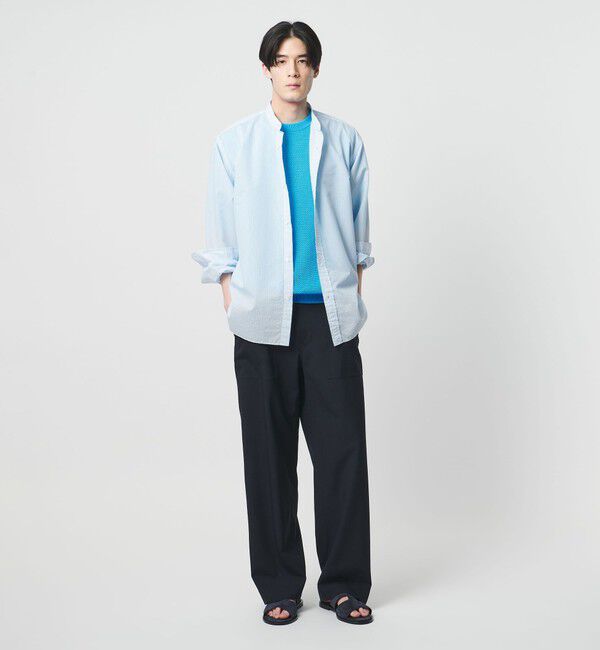 UNITED ARROWS「シャーリーカーン バーズアイ ショートスリーブ クルーネック ニットTシャツ」|ニット・セーター|