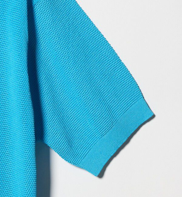 UNITED ARROWS「シャーリーカーン バーズアイ ショートスリーブ クルーネック ニットTシャツ」|ニット・セーター|