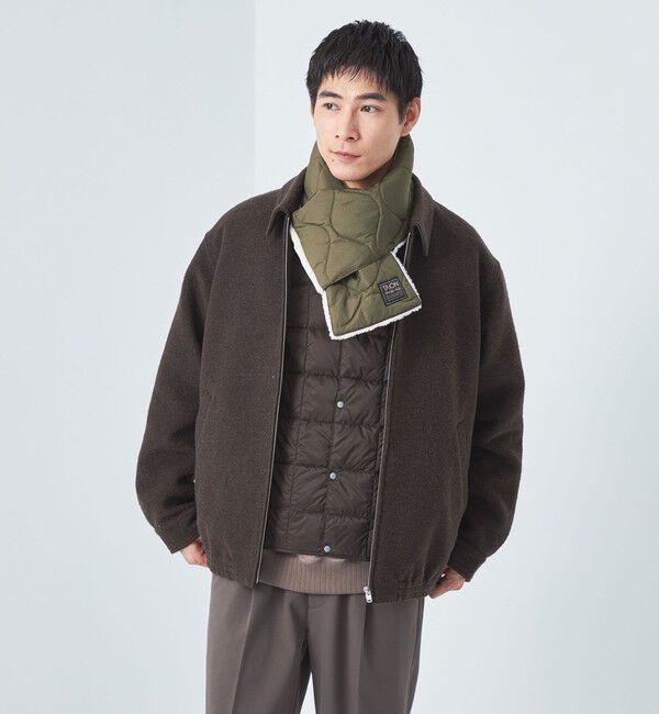UNITED ARROWS green label relaxing「＜TAION＞ミリタリー リバーシブル ダウンマフラー」|マフラー|