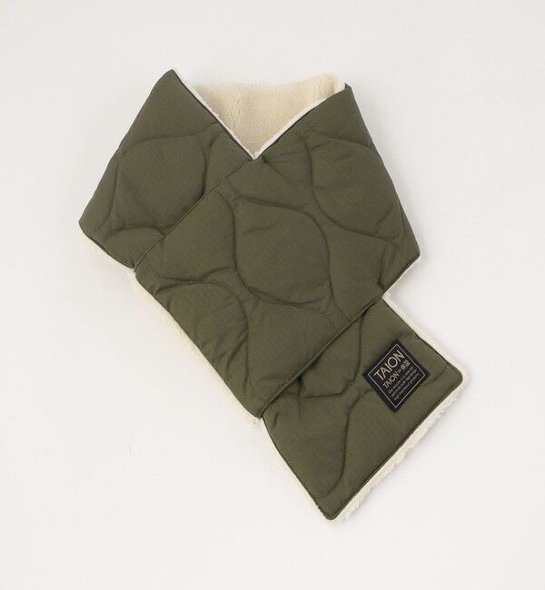 UNITED ARROWS green label relaxing「＜TAION＞ミリタリー リバーシブル ダウンマフラー」|マフラー|