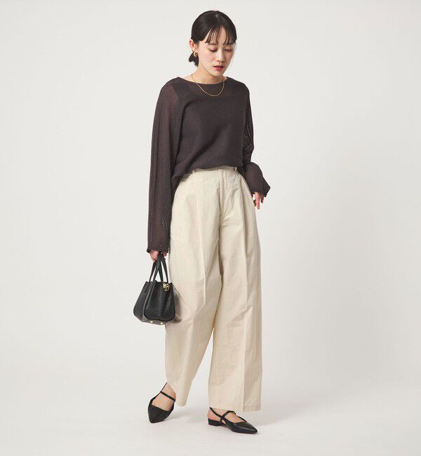 UNITED ARROWS green label relaxing「FAbRICA 2タック ワイド パンツ」|チノ|