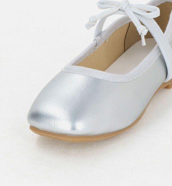 UNITED ARROWS green label relaxing「スクエアリボン フラットシューズ / キッズ  17cm-23cm」|バレエシューズ|