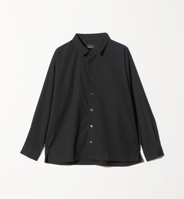 UNITED ARROWS green label relaxing「【WEB限定】JUST fit ウールライク コンフォート シャツ -横ストレッチ-」|シャツ・ブラウス|