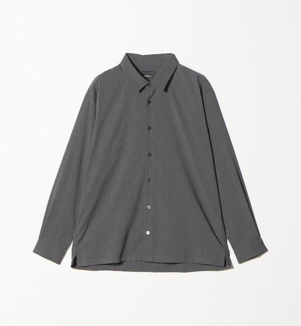 UNITED ARROWS green label relaxing「【WEB限定】JUST fit ウールライク コンフォート シャツ -横ストレッチ-」|シャツ・ブラウス|