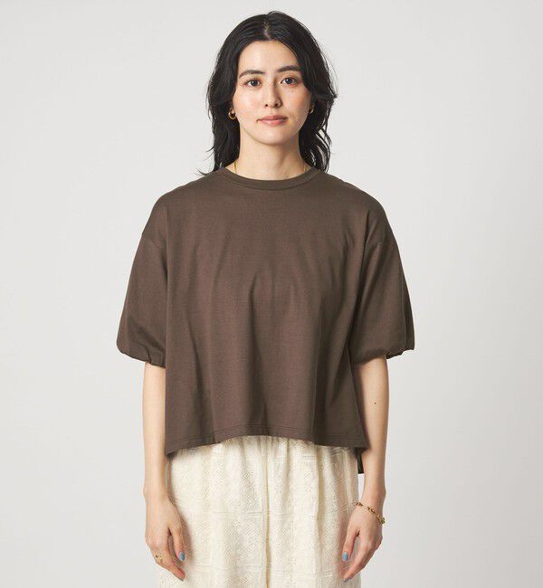 UNITED ARROWS green label relaxing「ギャザースリーブ プルオーバー カットソー」|Tシャツ・カットソー|