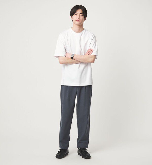 UNITED ARROWS green label relaxing「オーガニックコットン ポンチ クルーネック Tシャツ -接触冷感-」|Tシャツ・カットソー|