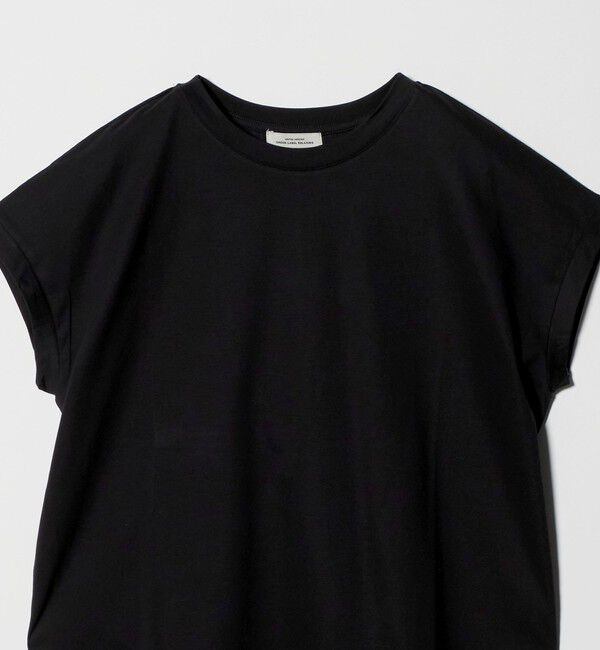 UNITED ARROWS green label relaxing「グロッシー フレンチスリーブ Tシャツ 制菌」|Tシャツ・カットソー|