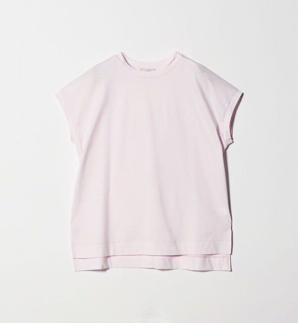 UNITED ARROWS green label relaxing「グロッシー フレンチスリーブ Tシャツ 制菌」|Tシャツ・カットソー|