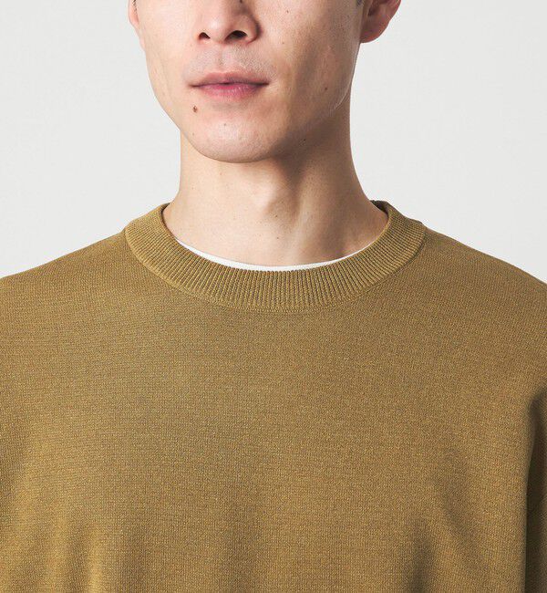 UNITED ARROWS green label relaxing「BREEZY ペーパー 半袖 クルーネック ニット Tシャツ -ハンドウォッシャブル・抗菌・通気性-」|Tシャツ・カットソー|