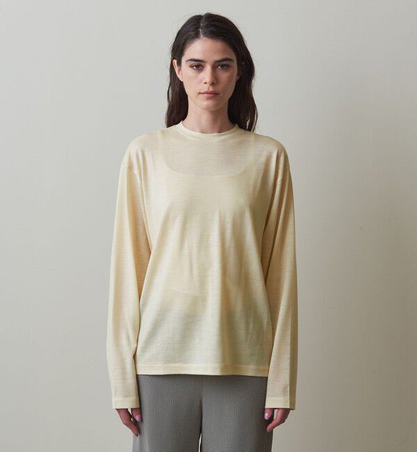 STEVEN ALAN「＜Steven Alan＞ウール ジャージー ロングスリーブ Tシャツ」|Tシャツ・カットソー|