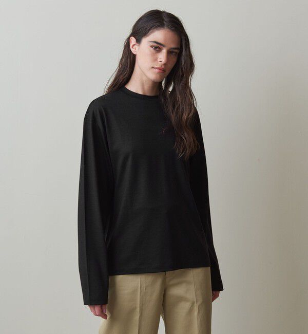 STEVEN ALAN「＜Steven Alan＞ウール ジャージー ロングスリーブ Tシャツ」|Tシャツ・カットソー|