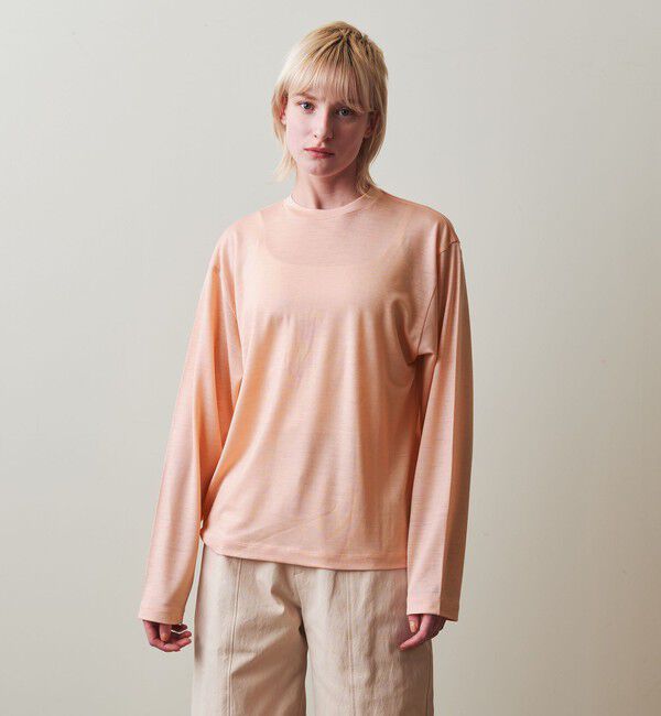 STEVEN ALAN「＜Steven Alan＞ウール ジャージー ロングスリーブ Tシャツ」|Tシャツ・カットソー|PINK