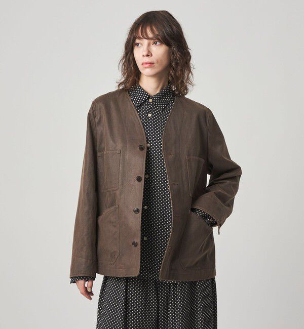 STEVEN ALAN「＜Steven Alan＞クラック ライク ノーカラー ジャケット」|その他|