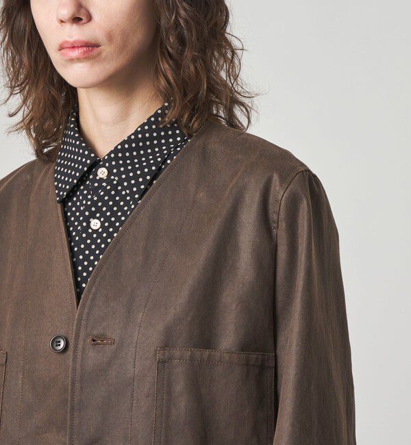 STEVEN ALAN「＜Steven Alan＞クラック ライク ノーカラー ジャケット」|その他|