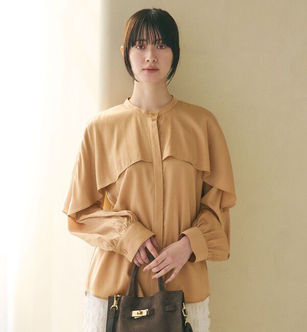 BEAUTY&YOUTH UNITED ARROWS「【WEB限定 Wardrobe DAILY MINIMAL】フリルレイヤーブラウス ウォッシャブル」|シャツ・ブラウス|