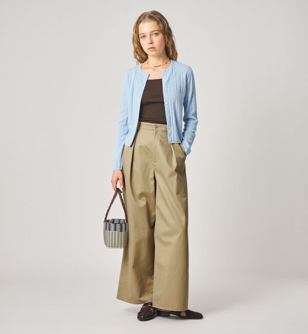 STEVEN ALAN「＜Steven Alan＞タック チノ ワイド トラウザー」|チノ|