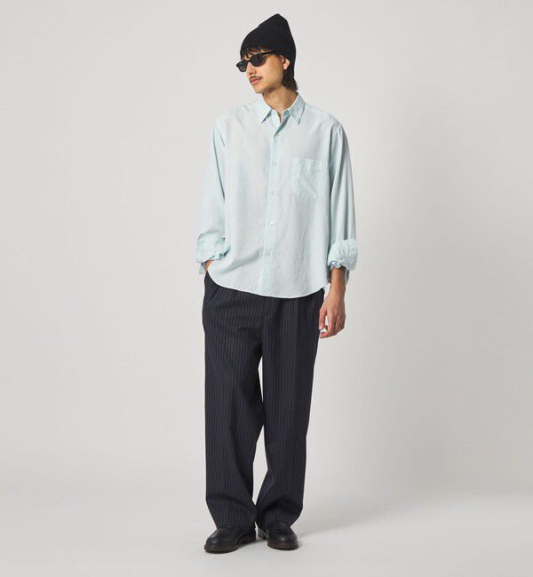 STEVEN ALAN「＜Steven Alan＞ スラブ レギュラーカラー シャツ NARROW」|シャツ・ブラウス|