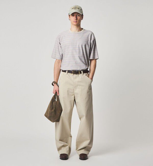 STEVEN ALAN「＜Steven Alan＞ オーガニックコットン マルチボーダー ショートスリーブ Tシャツ」|Tシャツ・カットソー|