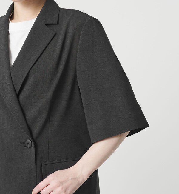 BEAUTY&YOUTH UNITED ARROWS「ハーフスリーブ ジャケット 吸水速乾 防シワ」|テーラードジャケット|