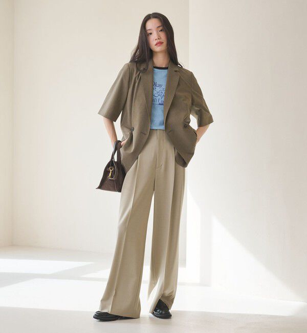 BEAUTY&YOUTH UNITED ARROWS「ハーフスリーブ ジャケット 吸水速乾 防シワ」|テーラードジャケット|