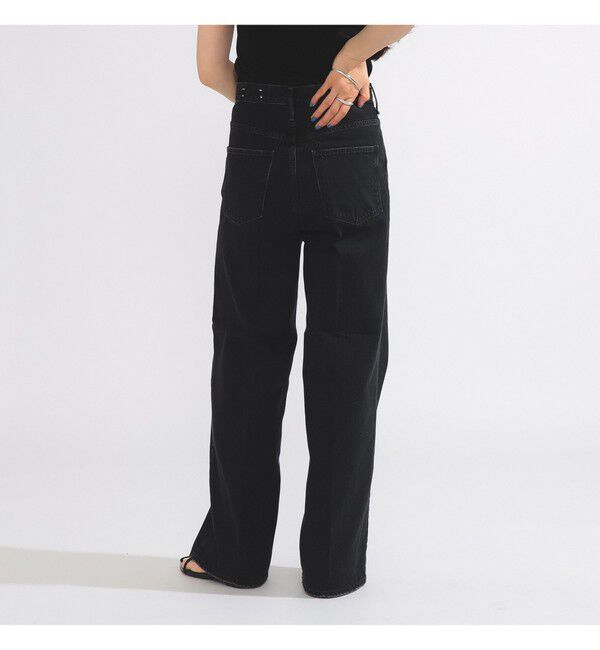 Demi-Luxe BEAMS 「【別注】upper hights / THE SISTER デニムパンツ LAMPBLACK」|デニム|