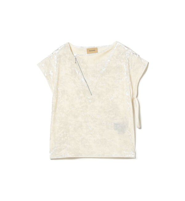 BEAMSBOY「maturely / ベロア ジッパー トップ」|Tシャツ・カットソー|
