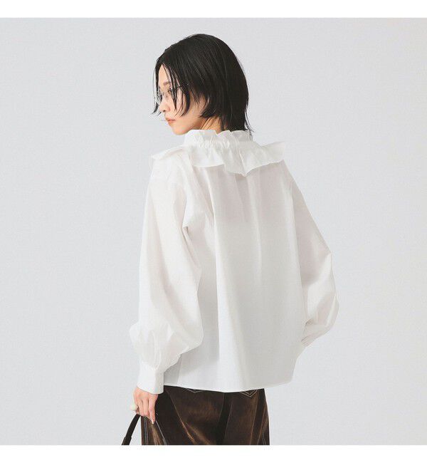 Ray BEAMS 「フリルカラー リボン ブラウス」|シャツ・ブラウス|
