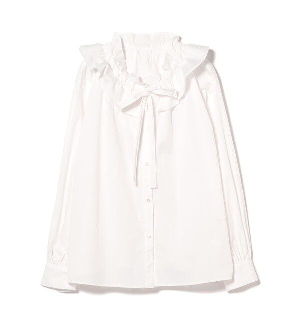 Ray BEAMS 「フリルカラー リボン ブラウス」|シャツ・ブラウス|
