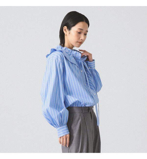 Ray BEAMS 「フリルカラー リボン ブラウス」|シャツ・ブラウス|