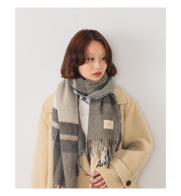 Ray BEAMS 「MOON チェック ストール 25AW」|ストール|OFF_WHITE