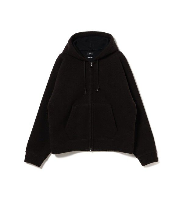 BEAMS「ワイドショートフィット スライバー フルジップ フーディ」|ブルゾン・スタジャン|
