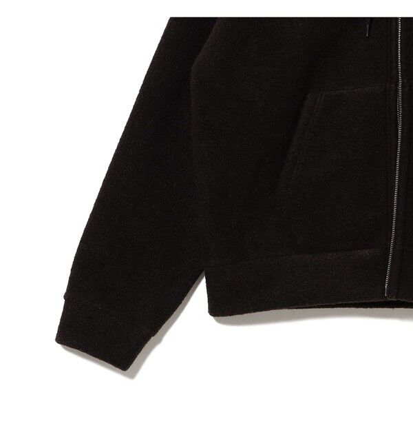 BEAMS「ワイドショートフィット スライバー フルジップ フーディ」|ブルゾン・スタジャン|