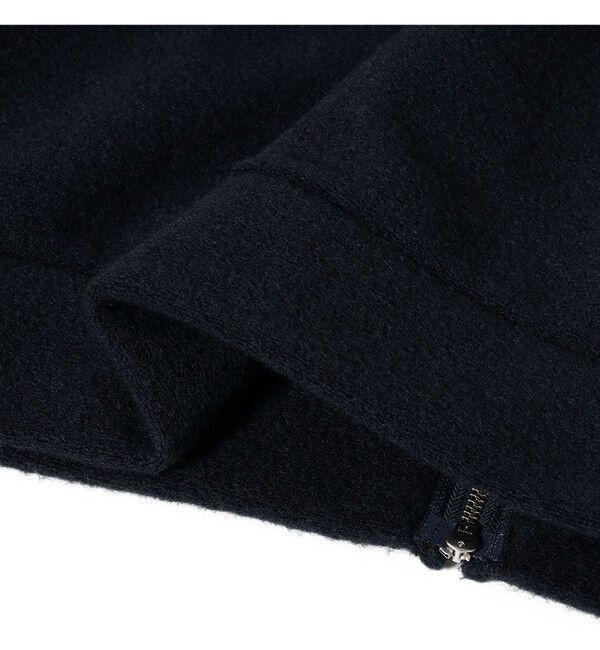 BEAMS「ワイドショートフィット スライバー フルジップ フーディ」|ブルゾン・スタジャン|